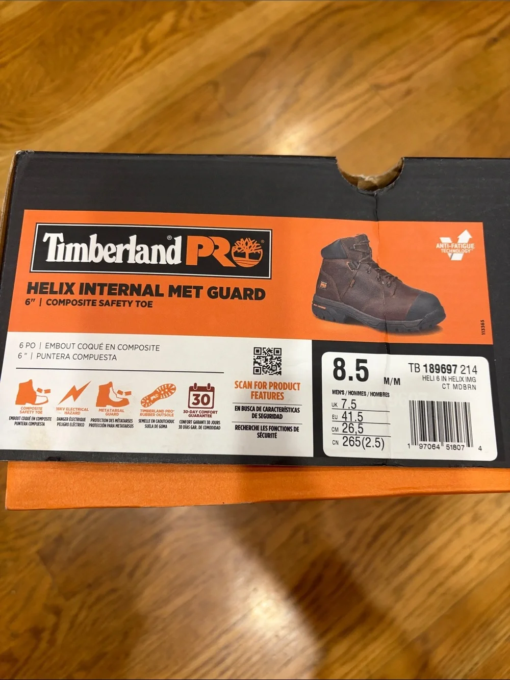 Timberland PRO Brown and Black Men's Work Boots 8.5M NWT